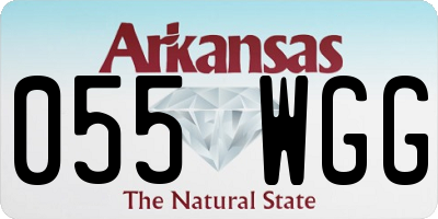 AR license plate 055WGG