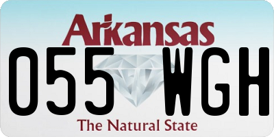AR license plate 055WGH