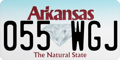 AR license plate 055WGJ