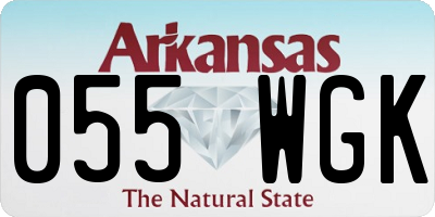 AR license plate 055WGK