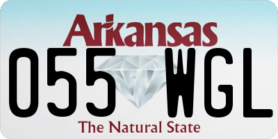 AR license plate 055WGL
