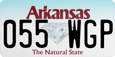 AR license plate 055WGP