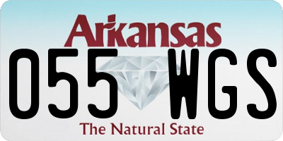 AR license plate 055WGS