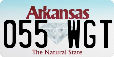 AR license plate 055WGT