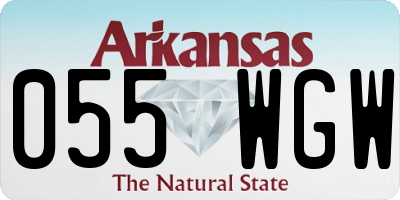 AR license plate 055WGW
