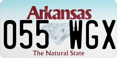AR license plate 055WGX