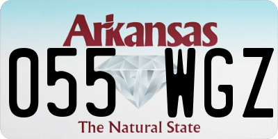 AR license plate 055WGZ