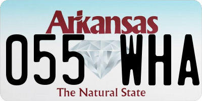 AR license plate 055WHA