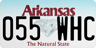 AR license plate 055WHC