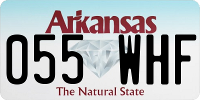 AR license plate 055WHF