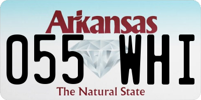 AR license plate 055WHI