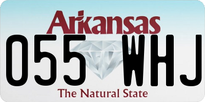 AR license plate 055WHJ