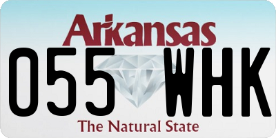 AR license plate 055WHK
