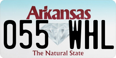 AR license plate 055WHL