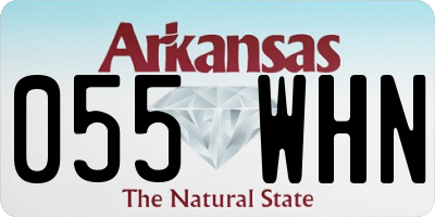 AR license plate 055WHN
