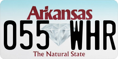 AR license plate 055WHR