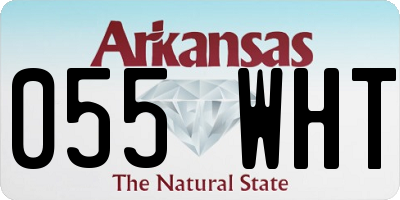 AR license plate 055WHT