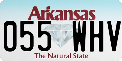 AR license plate 055WHV
