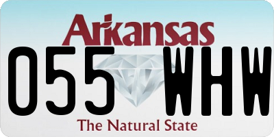 AR license plate 055WHW