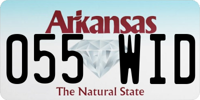 AR license plate 055WID