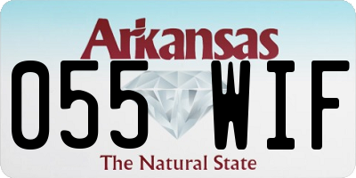 AR license plate 055WIF