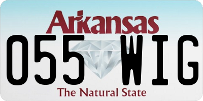 AR license plate 055WIG