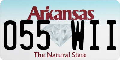 AR license plate 055WII