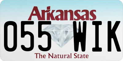 AR license plate 055WIK