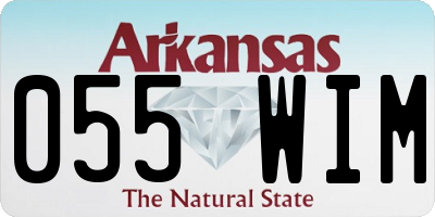 AR license plate 055WIM