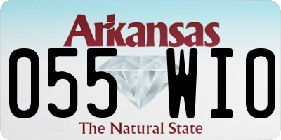 AR license plate 055WIO