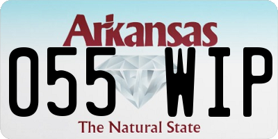 AR license plate 055WIP