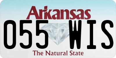 AR license plate 055WIS