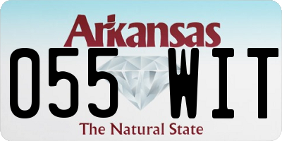 AR license plate 055WIT