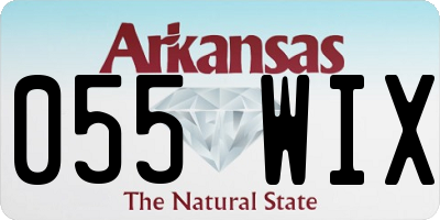 AR license plate 055WIX