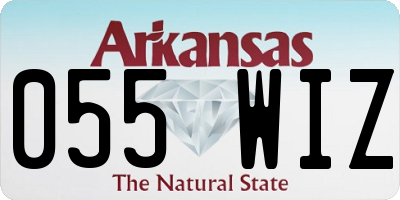 AR license plate 055WIZ