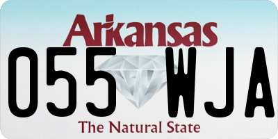 AR license plate 055WJA