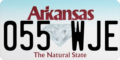 AR license plate 055WJE