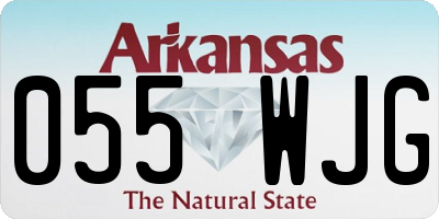 AR license plate 055WJG