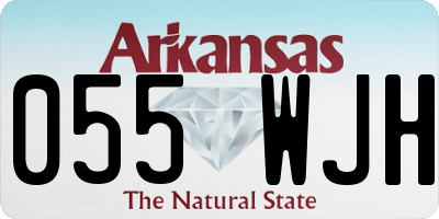 AR license plate 055WJH