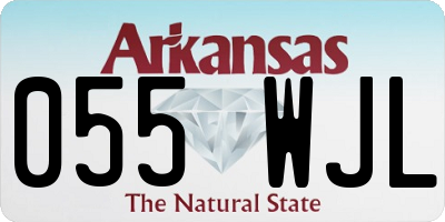 AR license plate 055WJL