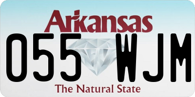 AR license plate 055WJM