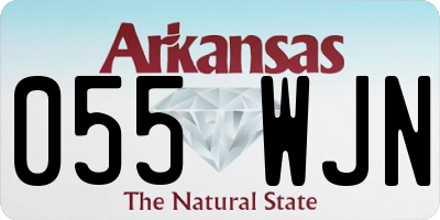 AR license plate 055WJN
