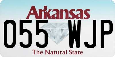 AR license plate 055WJP