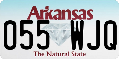 AR license plate 055WJQ