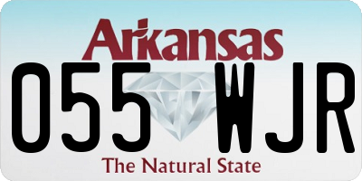 AR license plate 055WJR