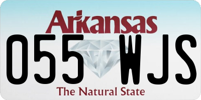 AR license plate 055WJS