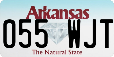 AR license plate 055WJT