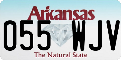 AR license plate 055WJV