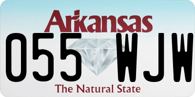 AR license plate 055WJW