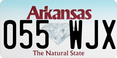 AR license plate 055WJX